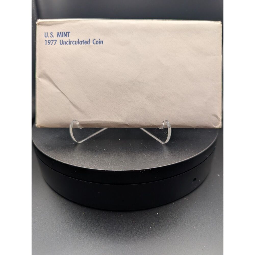 1977 U.S. Mint 12-Coin Uncirculated Set – P & D Mints w/ Envelope & Sleeves